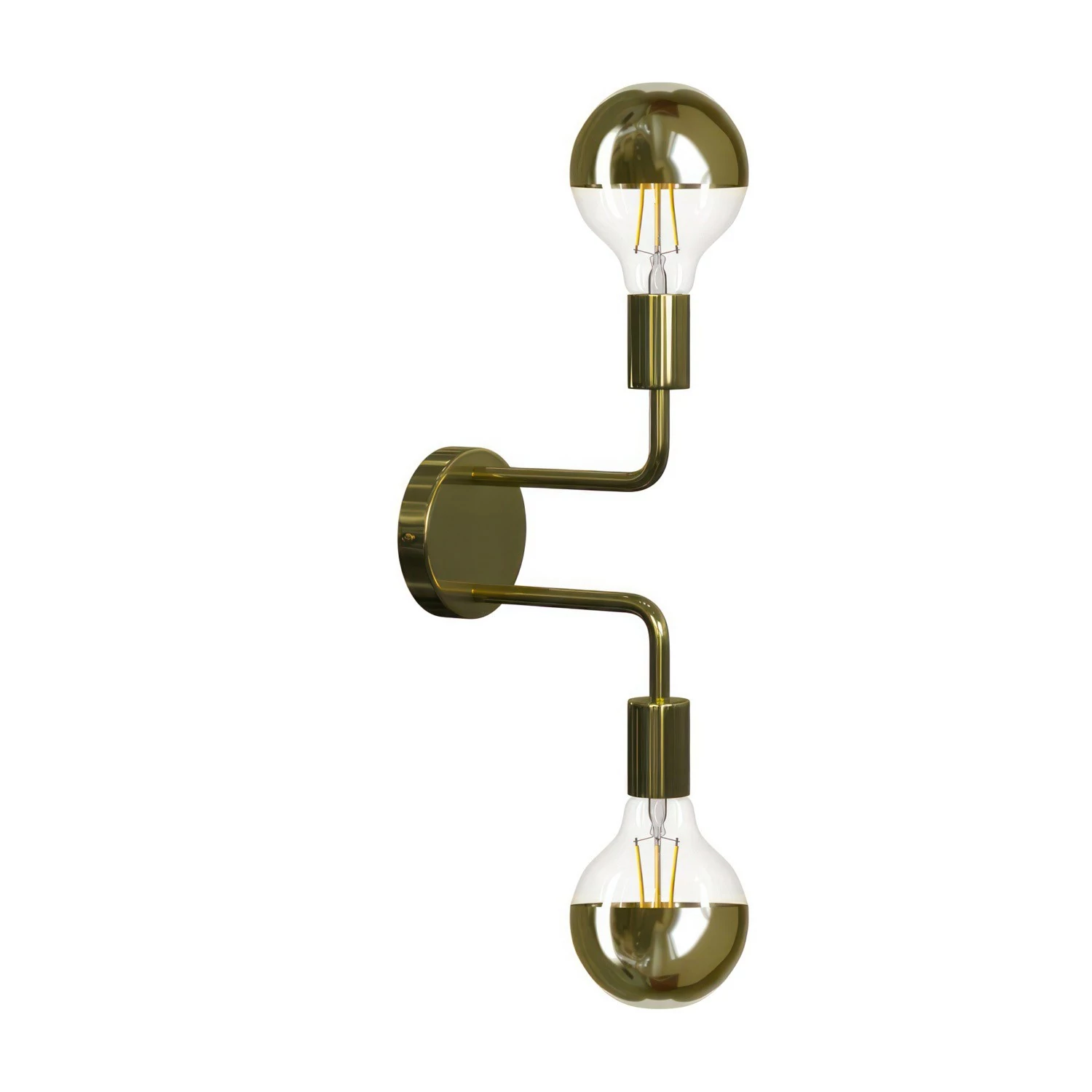 Fermaluce Metal, lámpara de pared con doble extensión