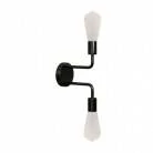 Fermaluce Metal, lámpara de pared con doble extensión
