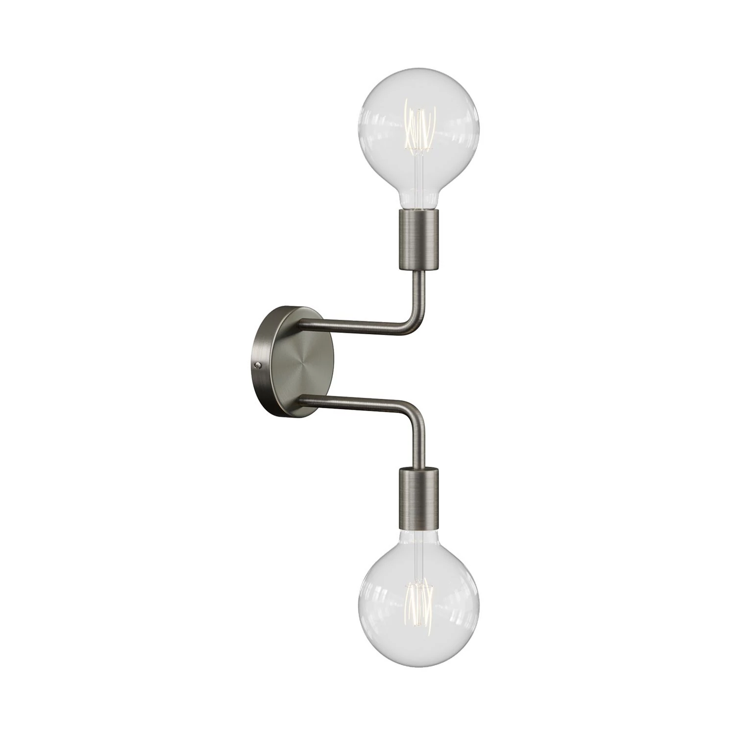 Fermaluce Metal, lámpara de pared con doble extensión