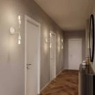 Fermaluce Metal, lámpara de pared con doble extensión