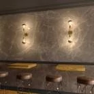 Fermaluce Metal, lámpara de pared con doble extensión