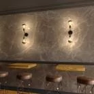 Fermaluce Metal, lámpara de pared con doble extensión