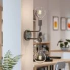 Fermaluce Metal, lámpara de pared con doble extensión