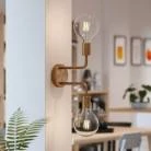 Fermaluce Metal, lámpara de pared con doble extensión