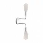 Fermaluce Metal, lámpara de pared con doble extensión