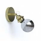 Fermaluce Metal 90° con portalampada E27 filettato