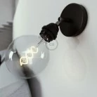 Fermaluce Metal 90° con portalampada E27 filettato