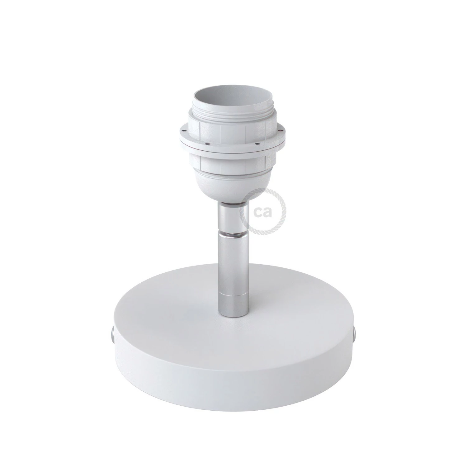 Fermaluce Metal 90° con portalampada E27 filettato