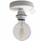 Fermaluce Metal con portalampada filettato E27, punto luce in Metal