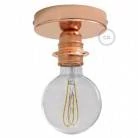 Fermaluce Metal con portalampada filettato E27, punto luce in Metal