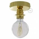 Fermaluce Metal con portalampada filettato E27, punto luce in Metal
