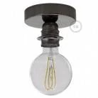 Fermaluce Metal con portalampada filettato E27, punto luce in Metal