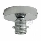 Fermaluce Metal con portalampada filettato E27, punto luce in Metal