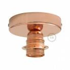 Fermaluce Metal con portalampada filettato E27, punto luce in Metal