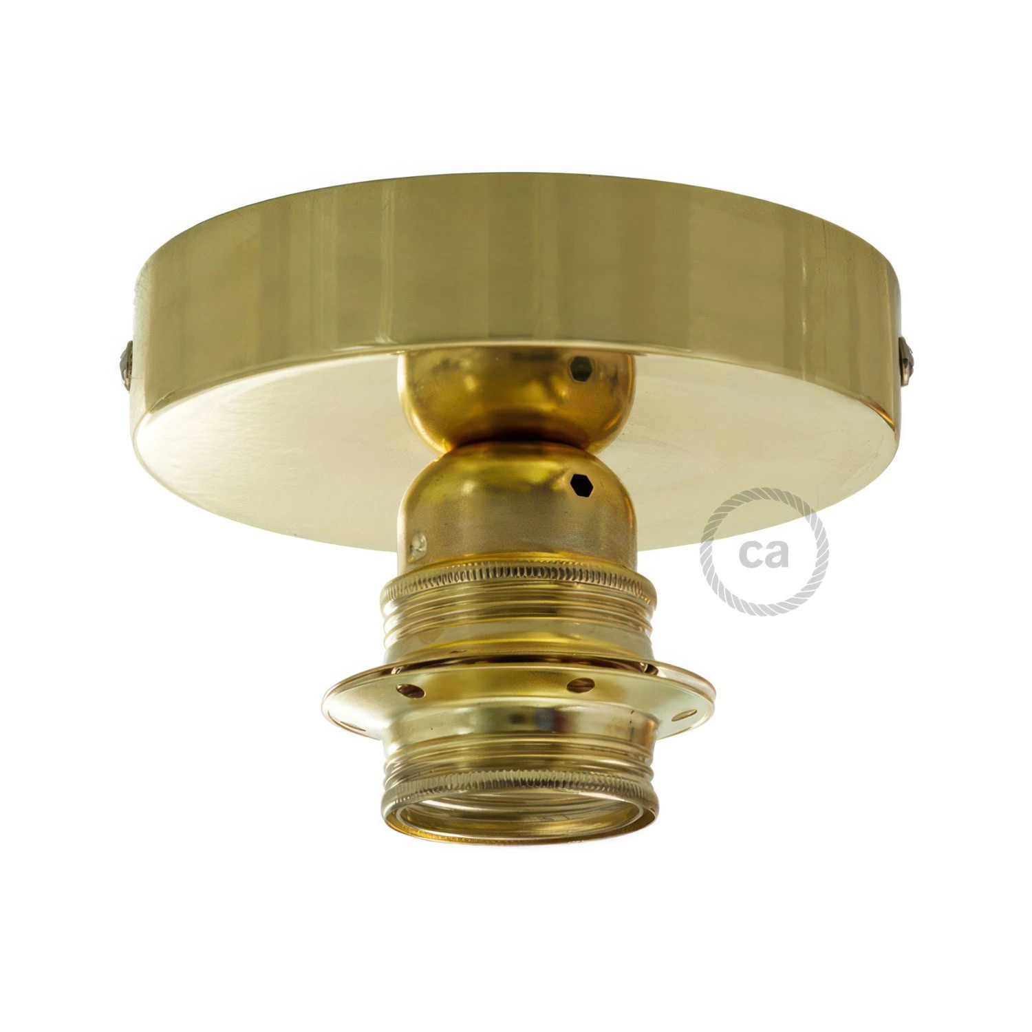 Fermaluce Metal con portalampada filettato E27, punto luce in Metal