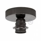 Fermaluce Metal con portalampada filettato E27, punto luce in Metal