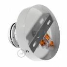 Fermaluce Metal con portalampada filettato E27, punto luce in Metal