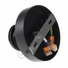 Fermaluce Metal con portalampada filettato E27, punto luce in Metal
