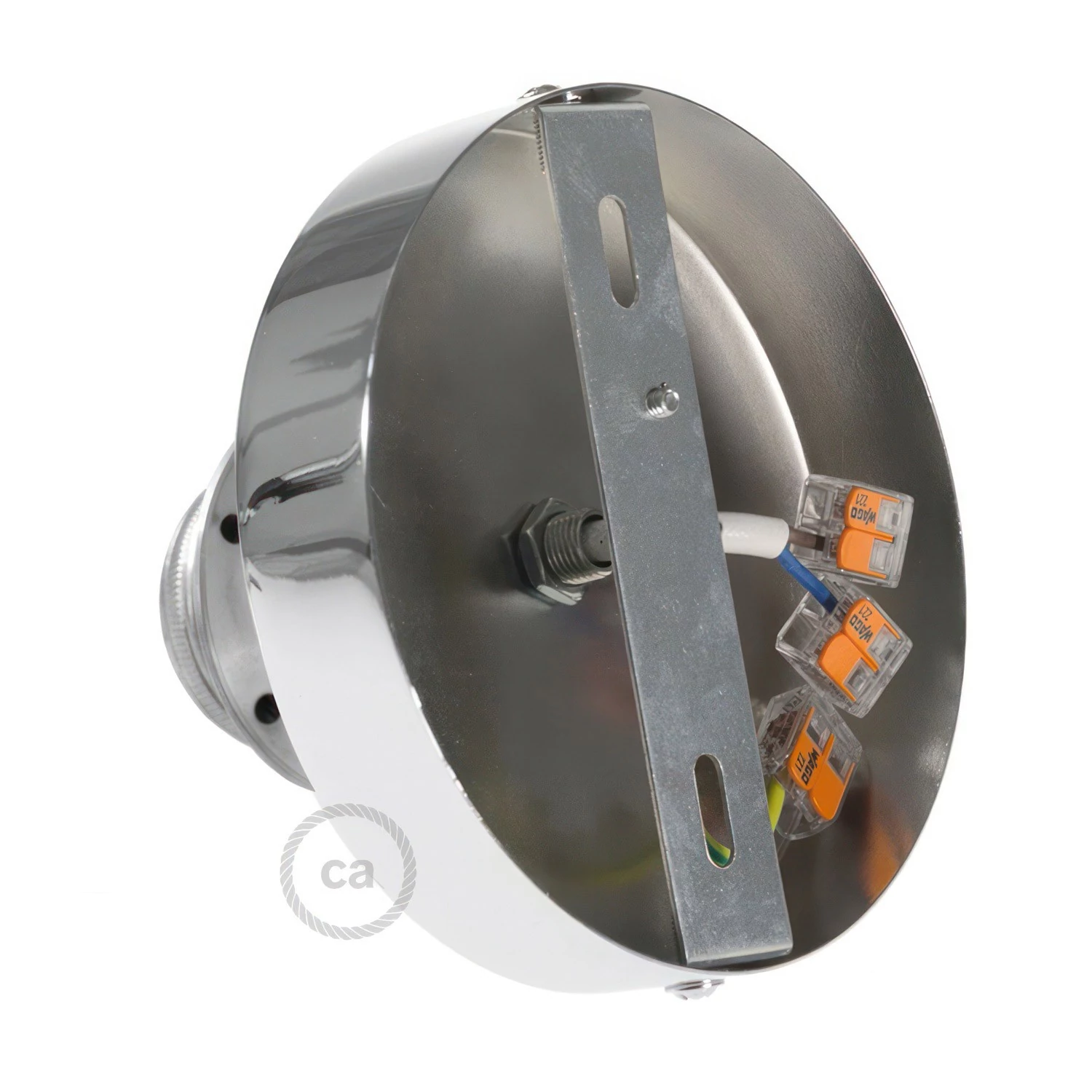 Fermaluce Metal con portalampada filettato E27, punto luce in Metal