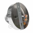 Fermaluce Metal con portalampada filettato E27, punto luce in Metal