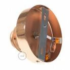 Fermaluce Metal con portalampada filettato E27, punto luce in Metal