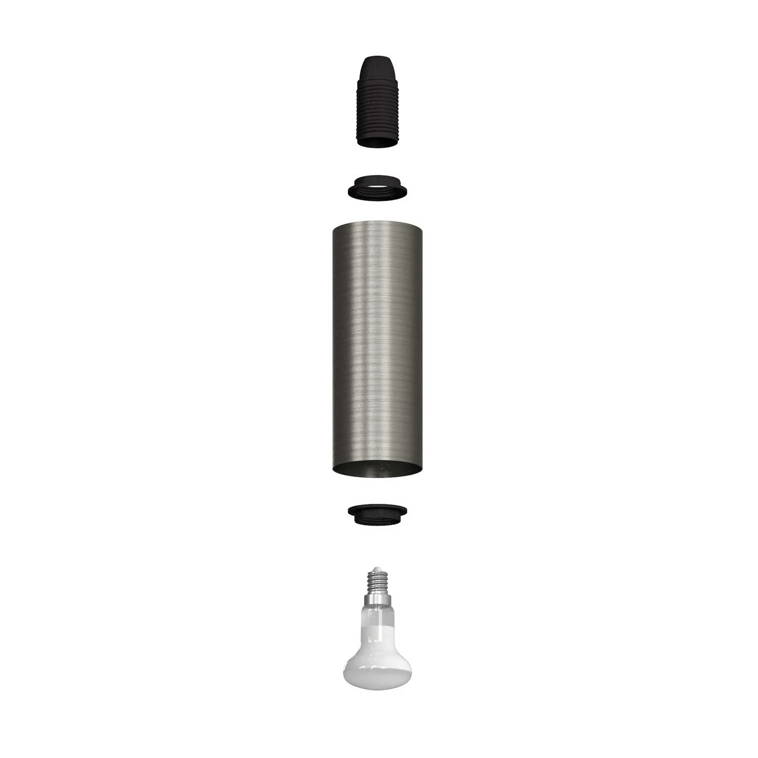 Metal Faretto orientabile con paralume Tub-E14