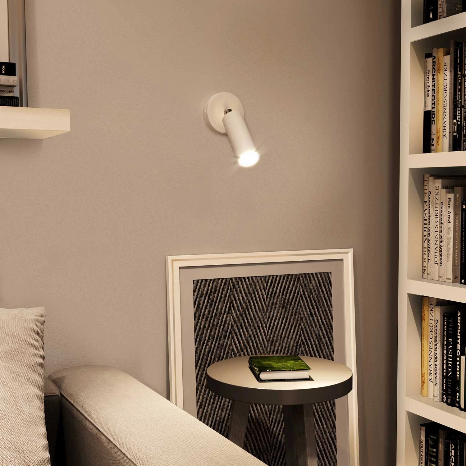 Metal Faretto orientabile con paralume Tub-E14