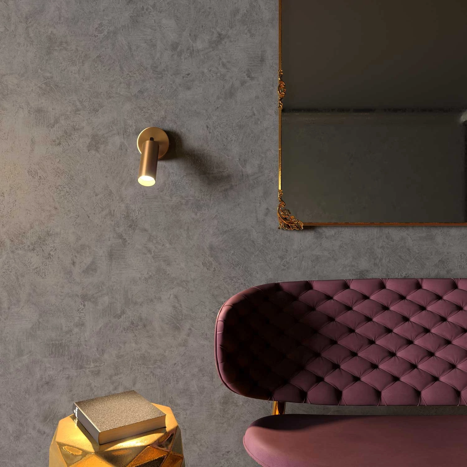 Metal Faretto orientabile con paralume Tub-E14