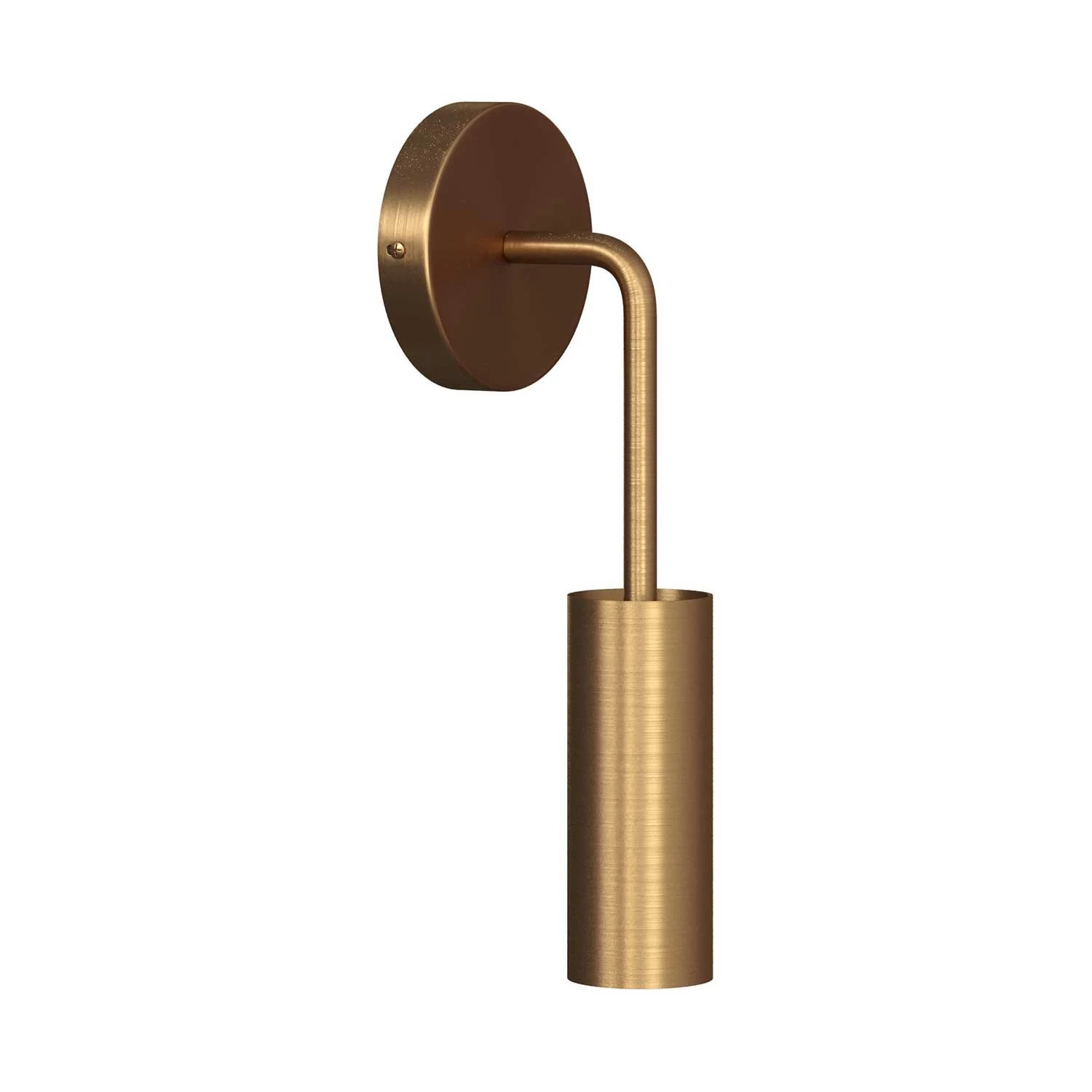 Metal, lampada a muro in Metal con estensione curva