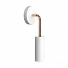 Metal, lampada a muro in Metal con estensione curva