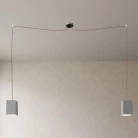 Spider - Lámpara de araña Made in Italy con pantalla de hormigón