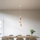 Lámpara moderna con pantalla doble Tub-E14