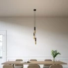 Lámpara moderna con pantalla doble Tub-E14