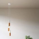 Lámpara moderna con pantalla doble Tub-E14