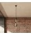 Lámpara colgante múltiple de 3 caídas con cable textil y pantalla metálica Doble Tub-E14
