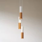 Lámpara moderna con pantalla doble Tub-E14