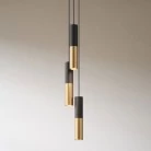 Lámpara moderna con pantalla doble Tub-E14