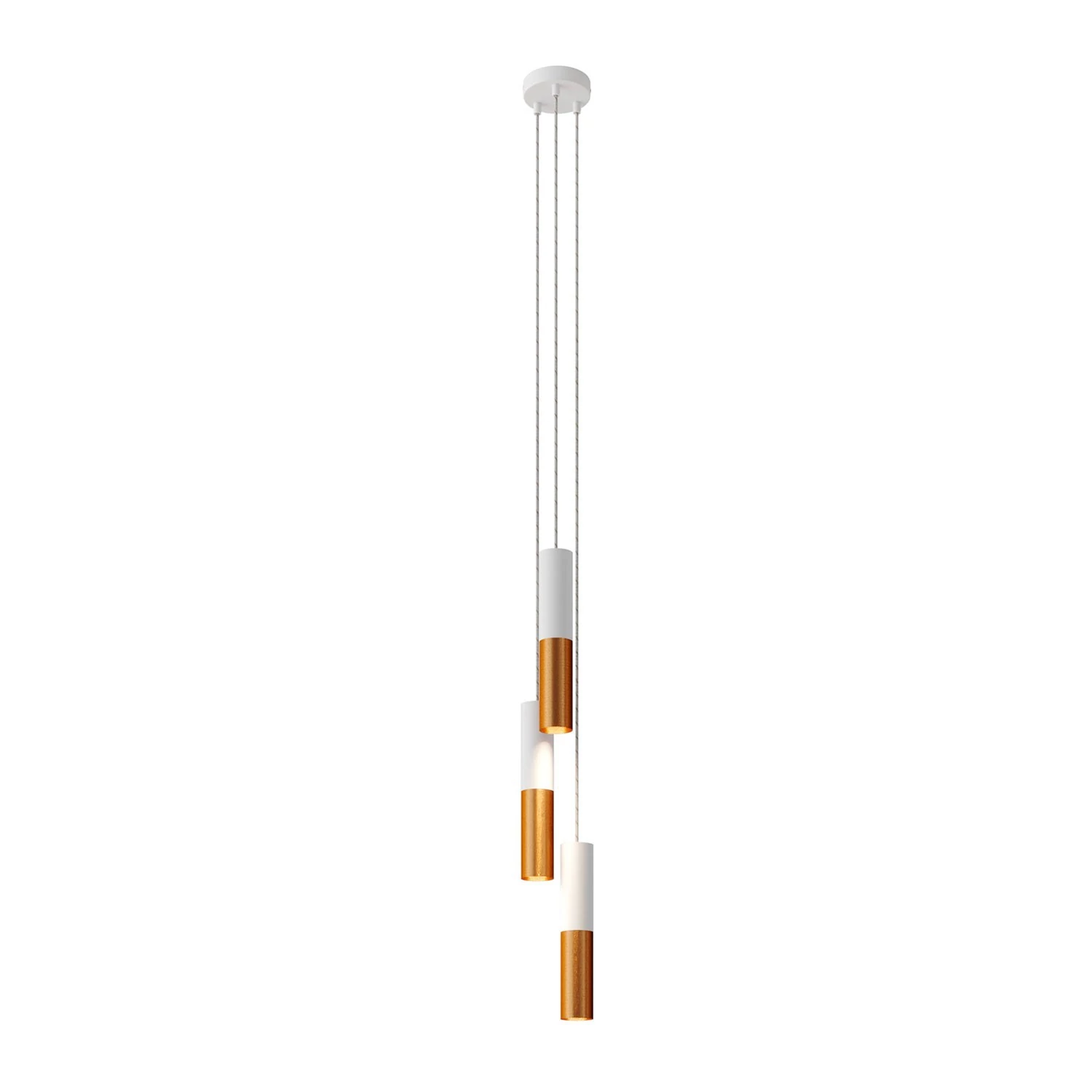 Lámpara moderna con pantalla doble Tub-E14