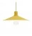 Lámpara de suspensión Made in Italy con cable textil, pantalla Swing Pastel y acabados metálicos