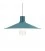 Lámpara de suspensión Made in Italy con cable textil, pantalla Swing Pastel y acabados metálicos