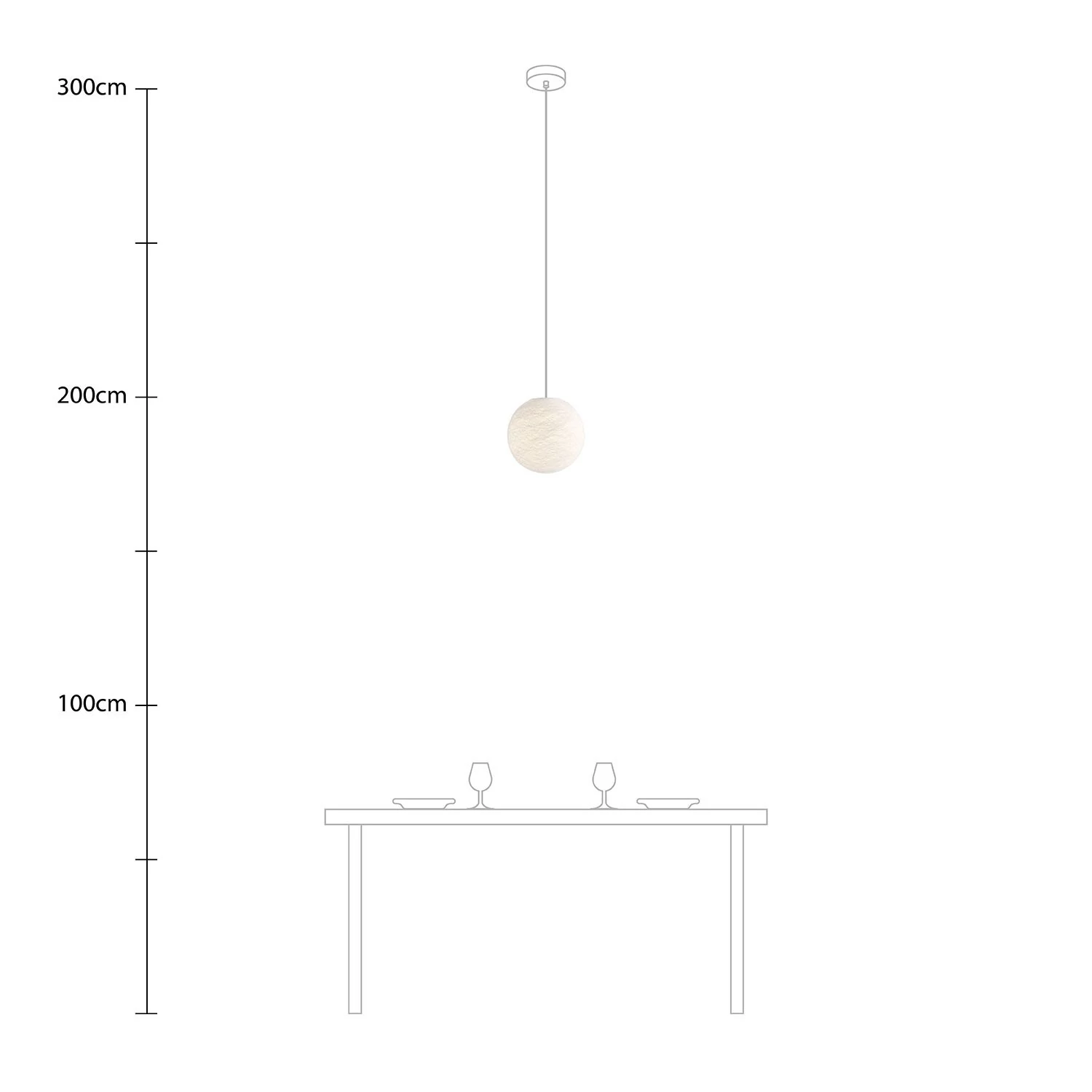 Lámpara colgante  Sfera con Pantalla hecha a mano
