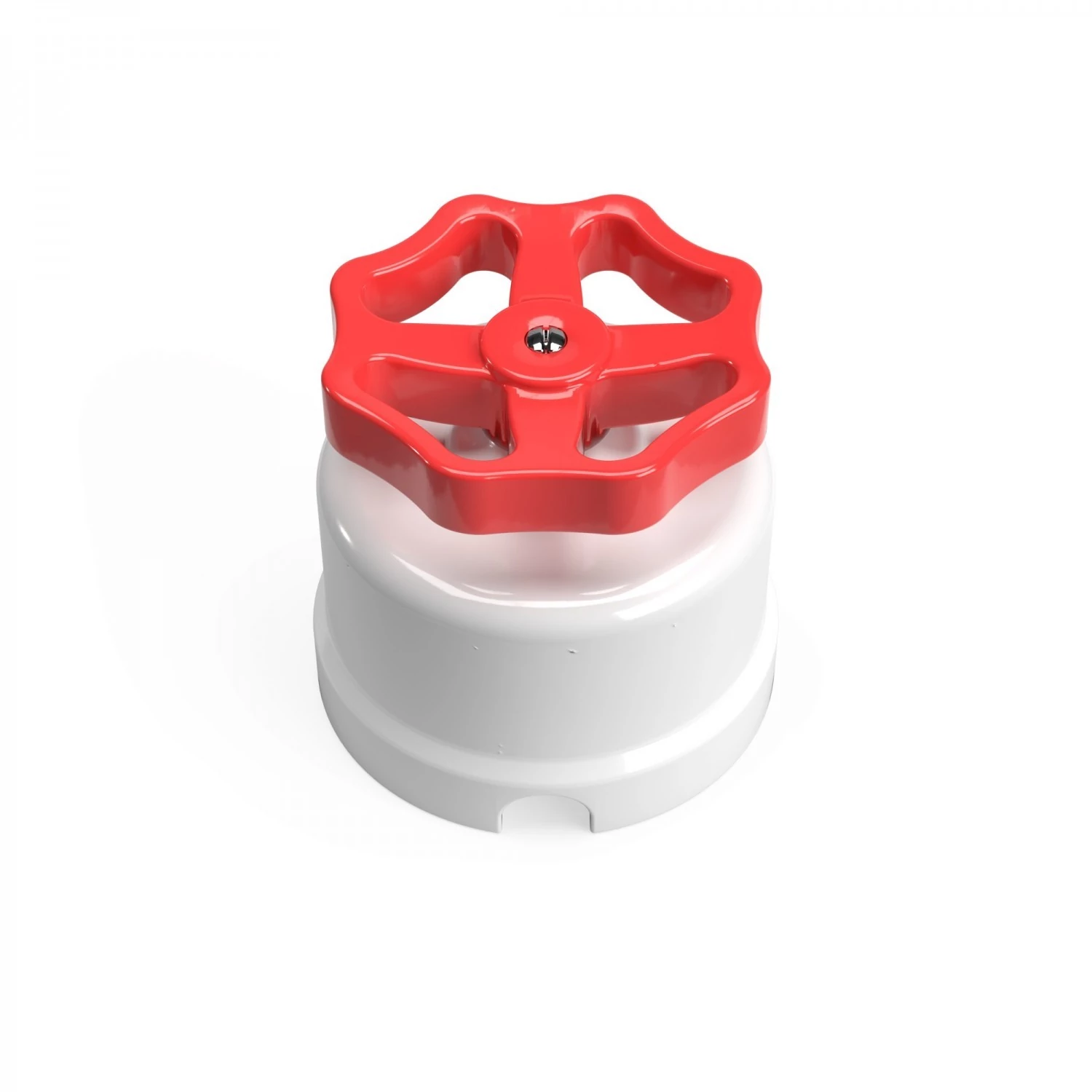 interruptor/desviador de porcelana blanca con pomo