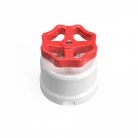 interruptor/desviador de porcelana blanca con pomo