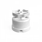 interruptor/desviador de porcelana blanca con pomo