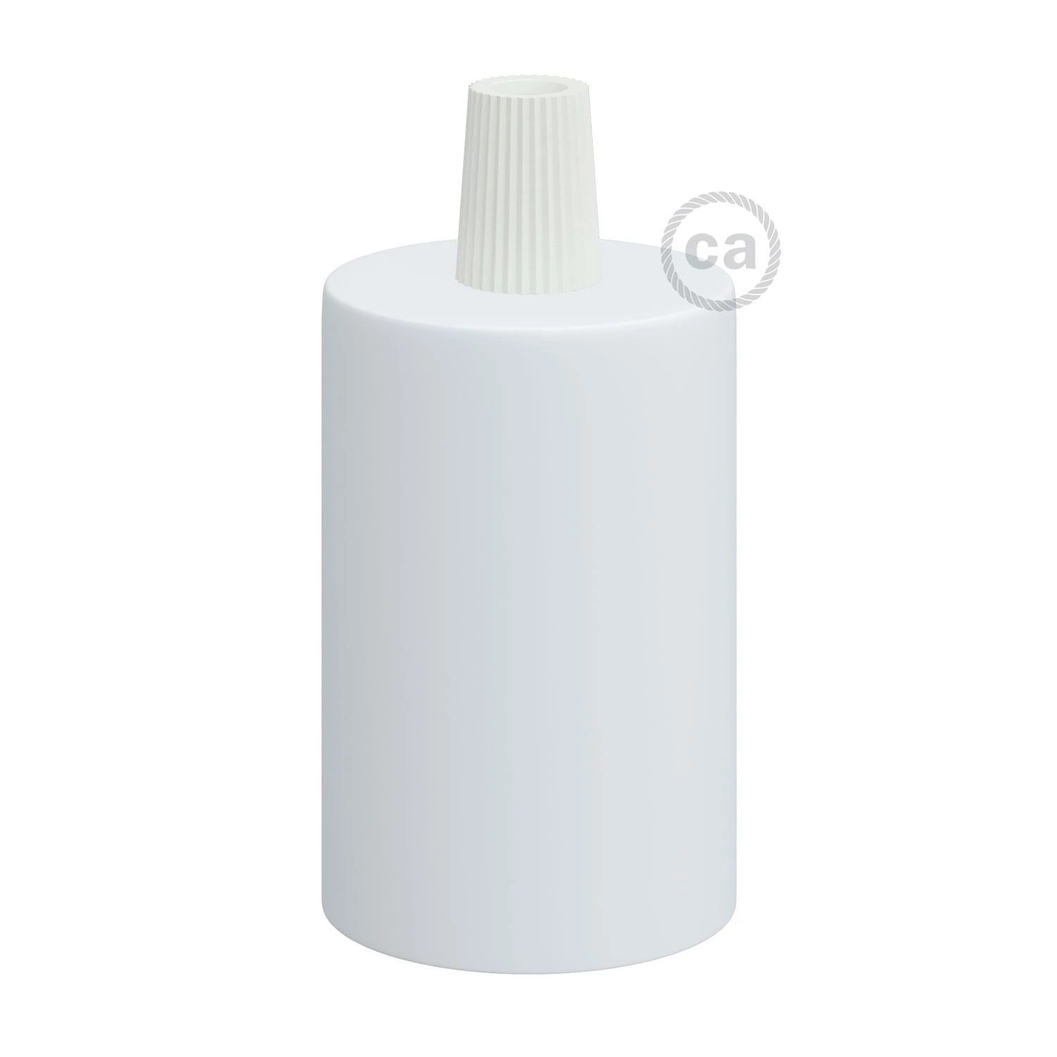 Kit portalámparas cilíndrico de metal E27
