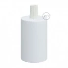 Kit portalámparas cilíndrico de metal E27
