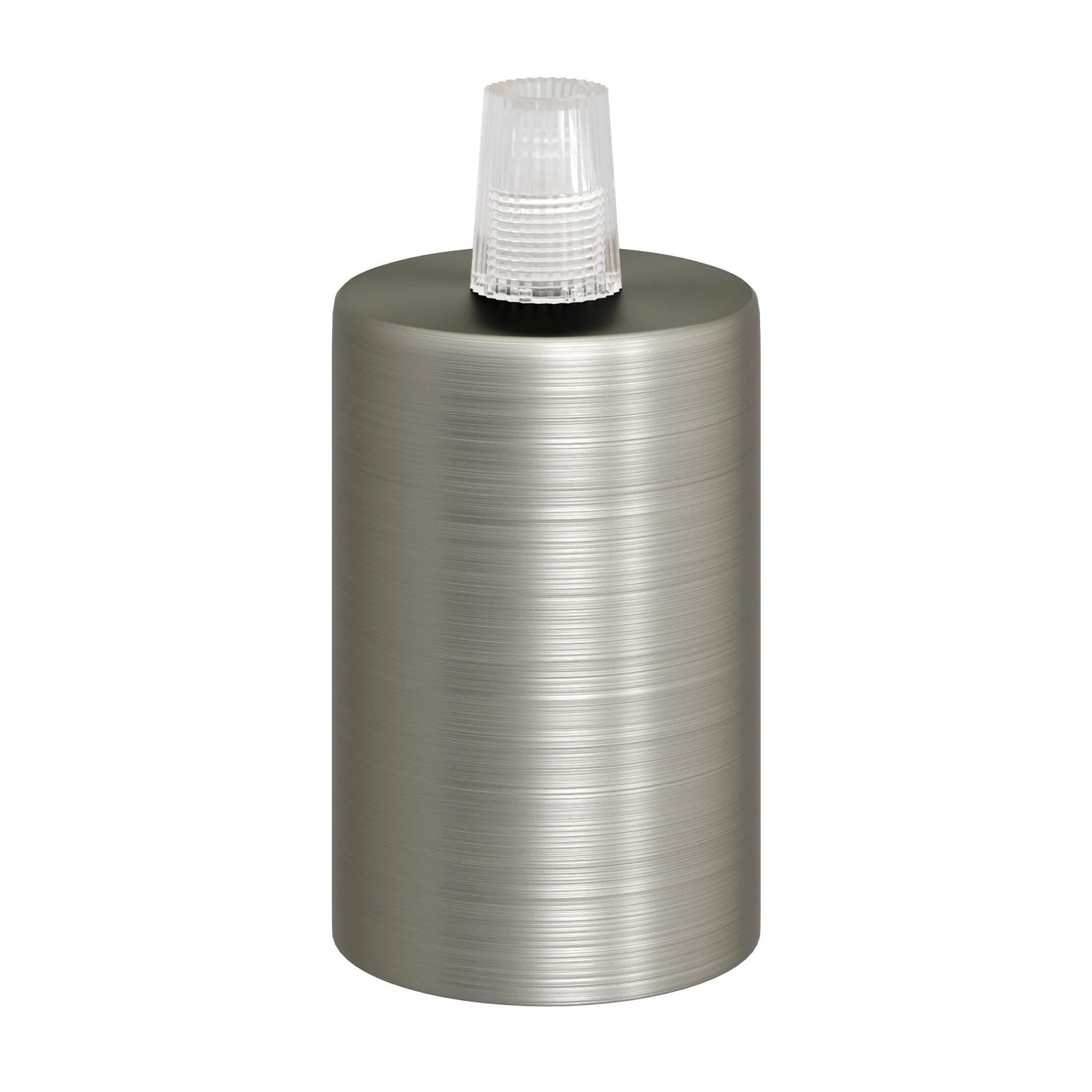 Kit portalámparas cilíndrico de metal E27