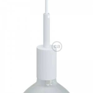 Kit portalámparas cilíndrico de metal E27 prensaestopa 7cm