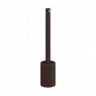 Kit portalámparas cilíndrico de metal E27 prensaestopa 15cm