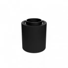 Aplique de pared con bombilla vista media esfera plateada IP44